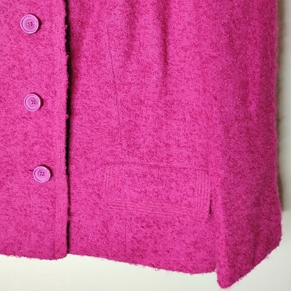 Vintage Towncliffe Hand Tailored Blazer Size S 60s Mod Chain Hem Feminine Office - Picture 3 of 9